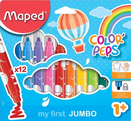 Carioci Color Peps My first Jumbo 12 culori/set Maped