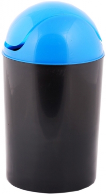 Cos colectare selectiva hartie, capac batant, albastru, 12 L Delta