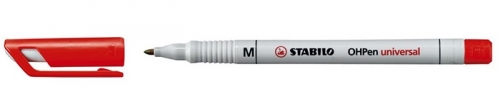 Marker non-permanent OHPen, 1 mm, rosu Stabilo