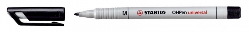 Marker OHP M negru Stabilo