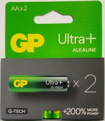 Baterie alcalina R6 (AA), 2 buc/blister, Ultra GP