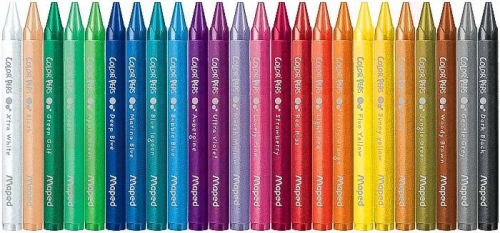 Creioane cerate colorate Color Peps Mini Wax, 24 culori/set, Maped 