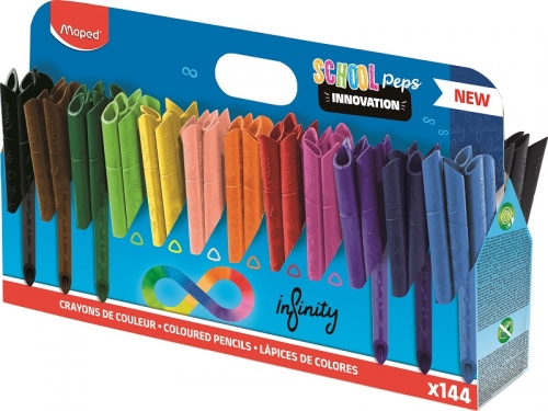 Creioane colorate Maped Color Peps Infinity, 144 culori/set