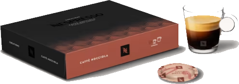 Cutie 50 capsule cafea Nespresso Pro Creation Nocciola