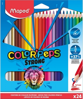 Creioane colorate Colors Peps Strong 24 culori/set Maped 