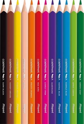 Creioane colorate Colors Peps Strong Jumbo 12 culori/set Maped