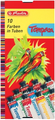 Acuarele 10 culori Tempera Herlitz