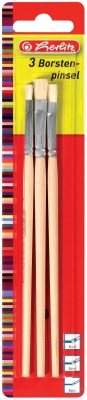 Pensule lemn drepte 4-6-8 Herlitz