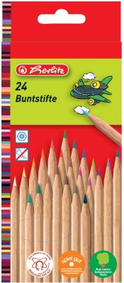 Creioane color natur 1/1 24 buc/set Herlitz