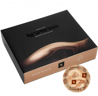 Cutie 50 capsule cafea Nespresso Pro Creation Bianco Delicato 