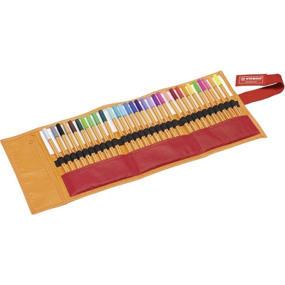 Liner Point 88 0.4 mm 25 + 5 buc neon/rollerset Stabilo