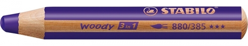 Creion colorat 3 in 1 Woody Stabilo