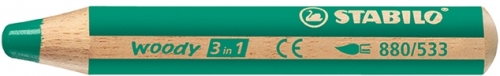Creion colorat 3 in 1 Woody Stabilo