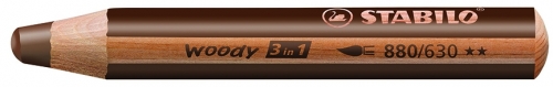 Creion colorat 3 in 1 Woody Stabilo