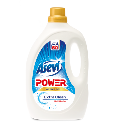 Detergent rufe, Asevi Extra Clean Power, 2.5L, 50 spalari