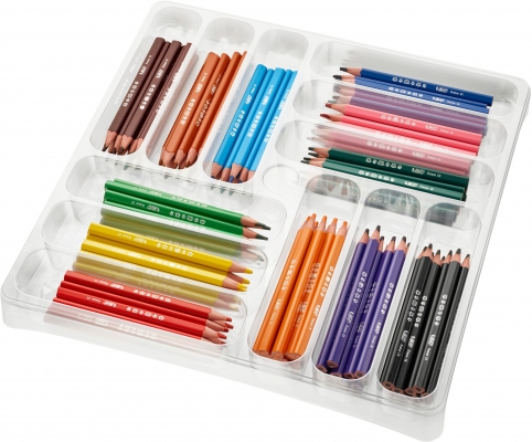 Creioane colorate Kids Evolution Triangle, ECOlutions 144 buc/set Bic