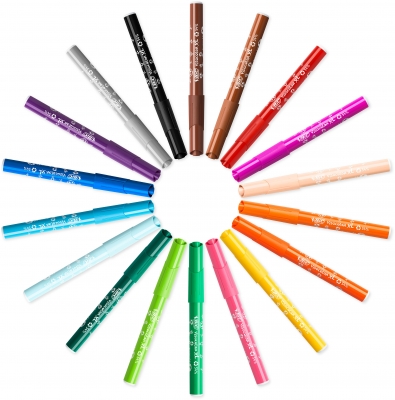 Carioci lavabile, Visa Color XL, 12 buc/set, Bic 