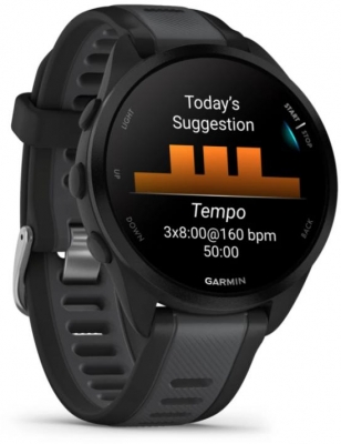 Ceas Garmin Forerunner 165, Black/Grey