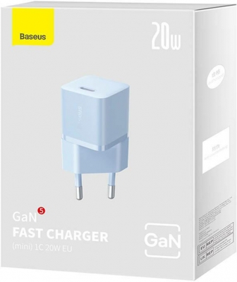 Incarcator Retea Baseus Mini, albastru