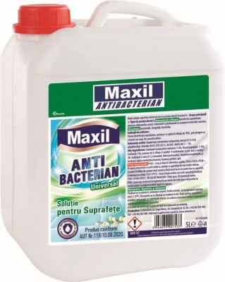 Solutie suprafete, universal, antibacterian, lacramioare, 5 L, Maxil