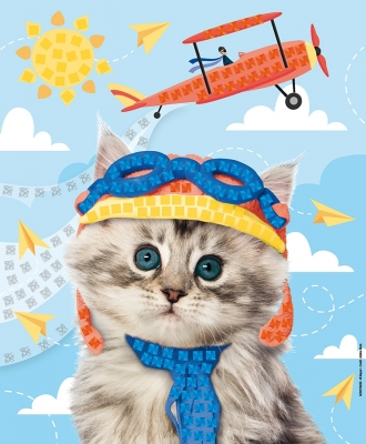 Set creativ Cute Animals Photo Mosaics Maped