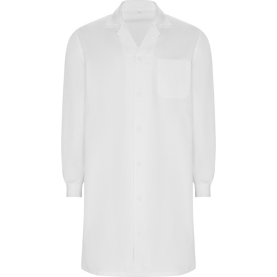 Halat cu maneca lunga Mederi, Unisex, Alb, Roly 