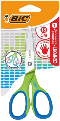 Foarfeca pentru copii, pentru stangaci 13 cm, Comfort Bic 
