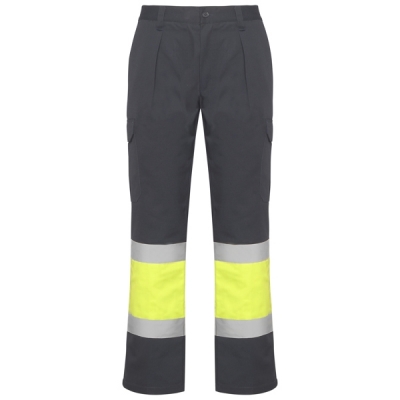 Pantaloni de iarna Hi-Vis Soan, pentru barbati, Plumb/Galben Fluorescent, Roly 