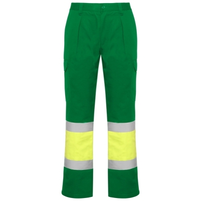 Pantaloni de iarna Hi-Vis Soan, pentru barbati, Verde Gradina/Galben Fluorescent, Roly 