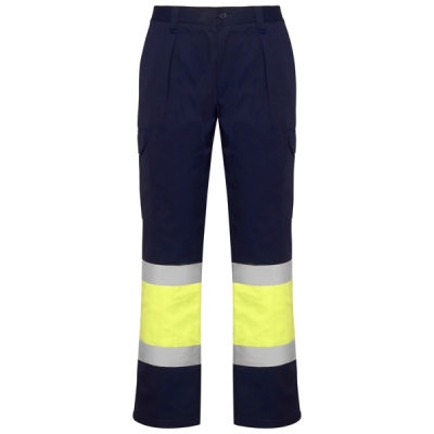 Pantaloni de iarna Hi-Vis Soan, pentru barbati, Bleumarin/Galben Fluorescent, Roly 