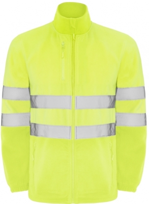 Jacheta din polar Hi-Vis Altair, pentru barbati, Galben Fluorescent, Roly 