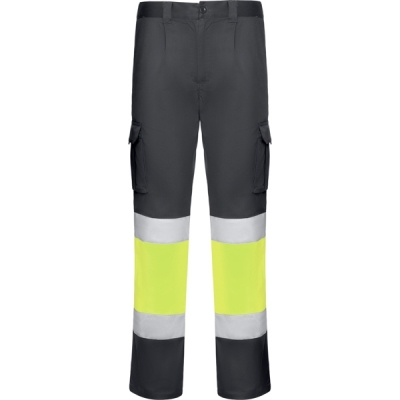 Pantaloni Hi-Vis Daily Stretch Hv, pentru barbati, Plumb/Galben Fluorescent, Roly 