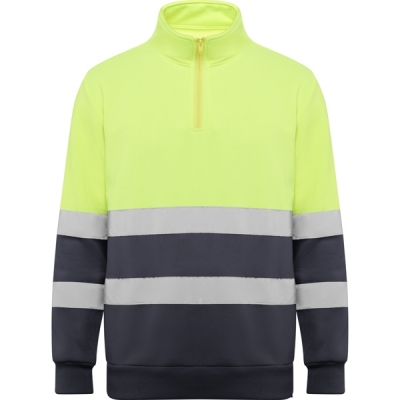 Hanorac Hi-Vis Spica, unisex, Plumb/Galben Fluorescent, Roly 