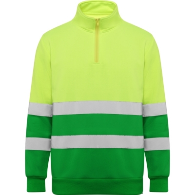 Hanorac Hi-Vis Spica, unisex, Verde Gradina/Galben Fluorescent, Roly