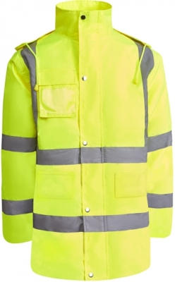 Hanorac captusit Hi-Vis Merak, pentru barbati, Galben Fluorescent, Roly 
