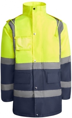 Hanorac captusit Hi-Vis Merak, pentru barbati, Bleumarin/Galben Fluorescent, Roly 