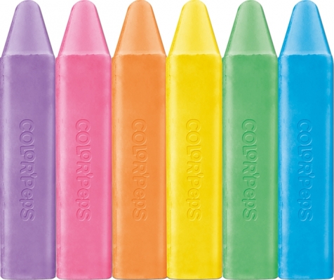 Creta color asfalt Color Peps 6 culori/set Maped