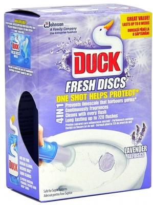 Odorizant WC gel, 36ml, fresh discs 5 in 1 lavanda, 6 discuri/set Duck
