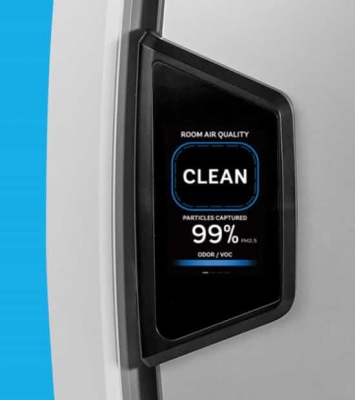 Purificator aer AeraMax PRO IV PureView, pentru spatii de 130 m², cu montare pe perete, panou control tactil, Fellowes