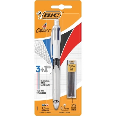 Pix 4 Colours Multifunction 3+1HB si 12 mine BIC
