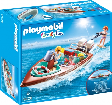 Barca De Viteza Cu Motor Playmobil