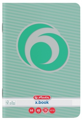 Caiet A4, 48 file, dictando, Rainbow, Herlitz, diverse modele