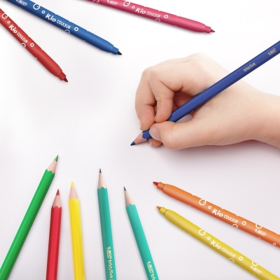 Set de colorat BIC, My Colouring Basket, 60 markere de colorat, 60 creioane de colorat