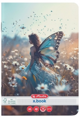 Caiet A5, 48 file, patratele, Fairy Tale, Herlitz, diverse modele
