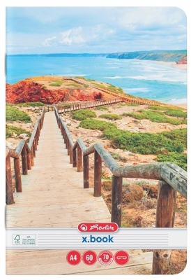 Caiet A4, 60 file, dictando, Summer, Herlitz, diverse modele