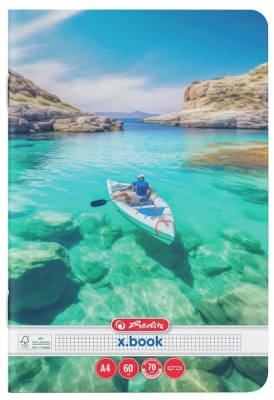 Caiet A4, 60 file, patratele, Summer, Herlitz, diverse modele
