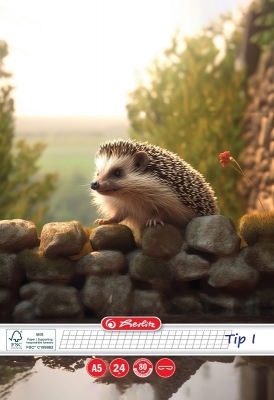 Caiet A5, 24 file, Tip I, Funny Wildlife, Herlitz, diverse modele