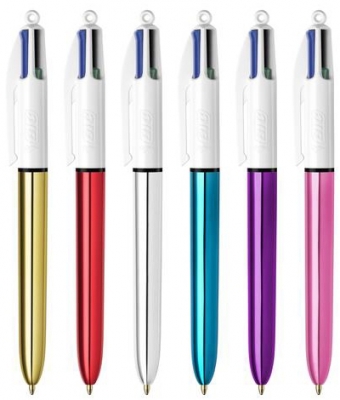 Pix 4 Colours Shine Assorted, diverse culori, 12 buc/cutie Bic
