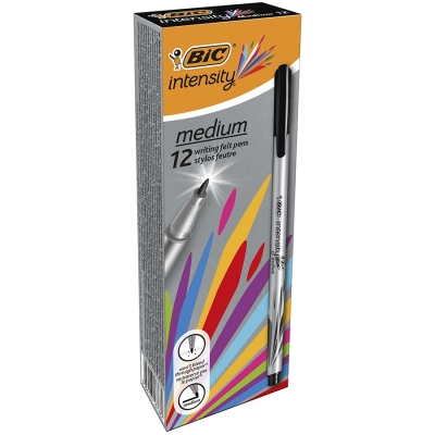 Fineliner Intensity Mediu negru Bic