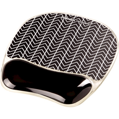 Mousepad cu suport pentru incheietura mainii Chevron Fellowes 